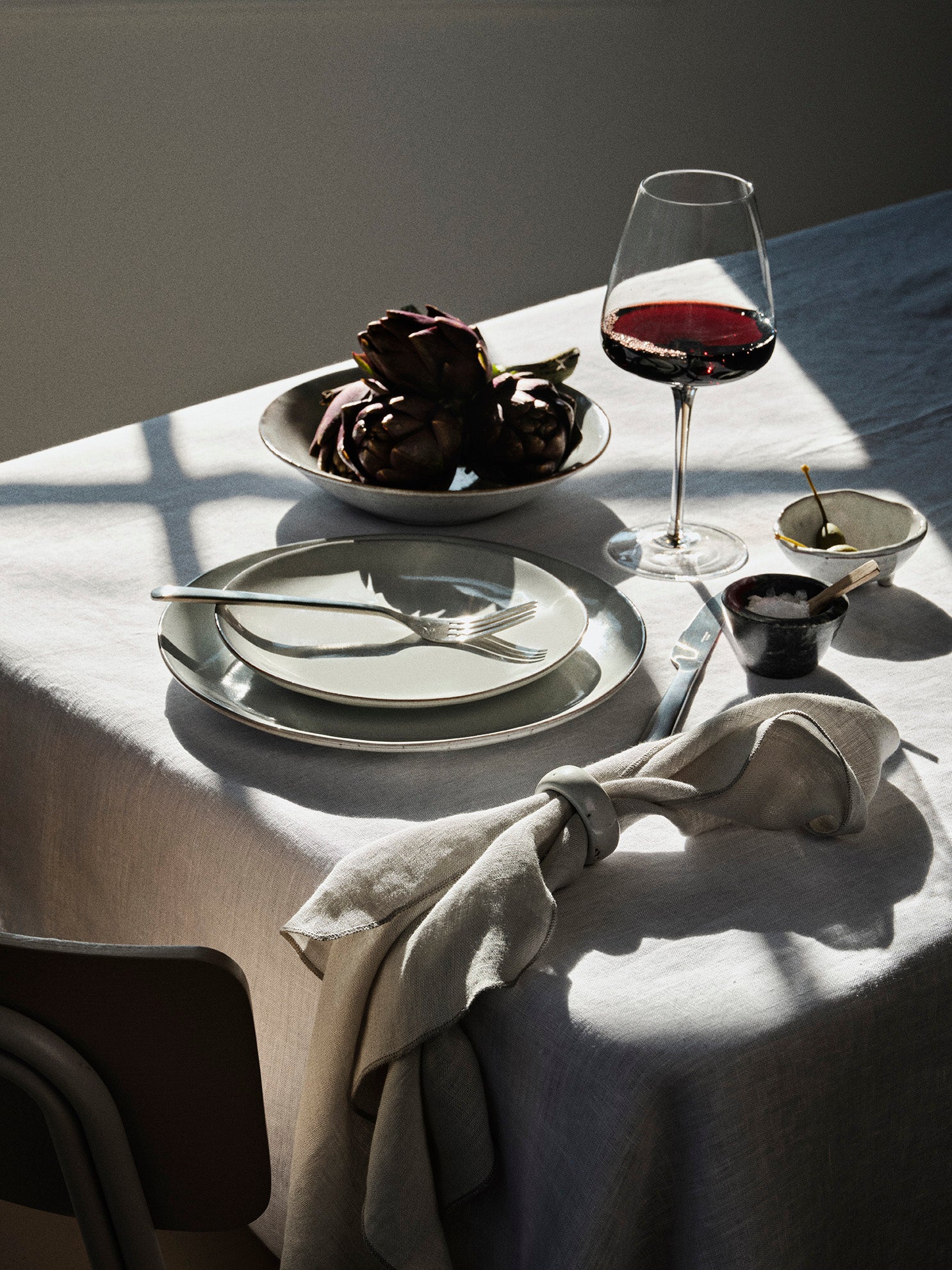 Smoke Red wine glass