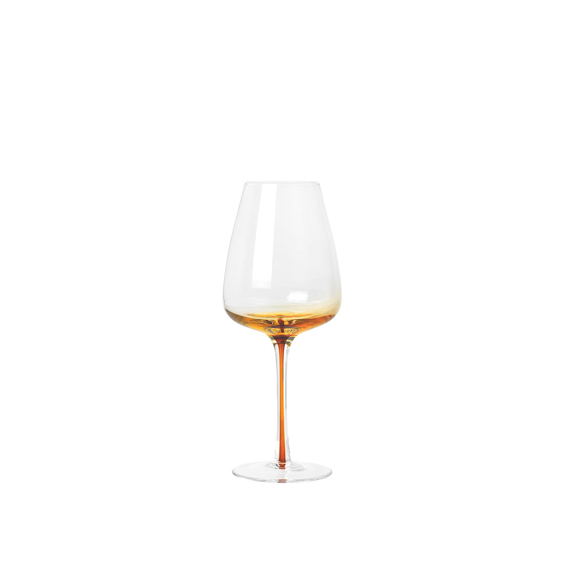 Amber White Wine Glass