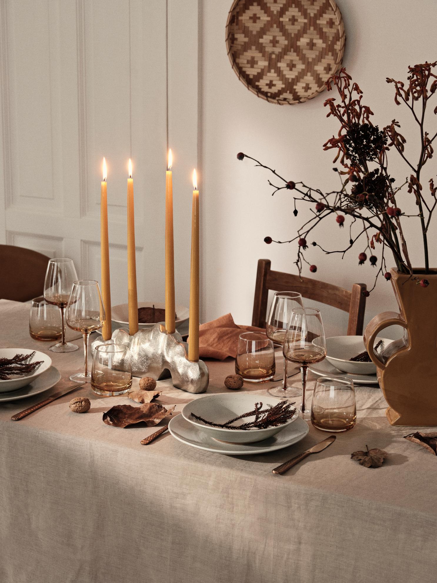 Amber Red wine glass