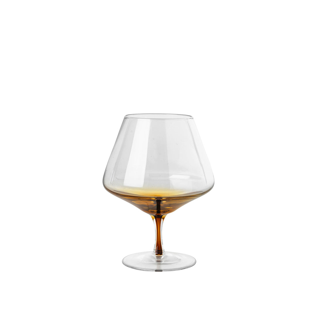 Amber Cognac glass
