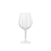 Stripe Red wine glass