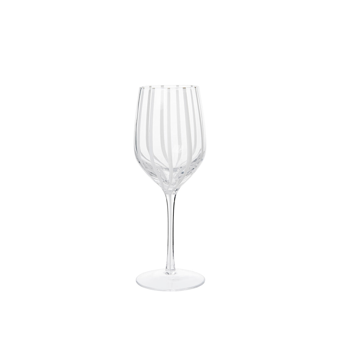 Stripe White Wine Glass