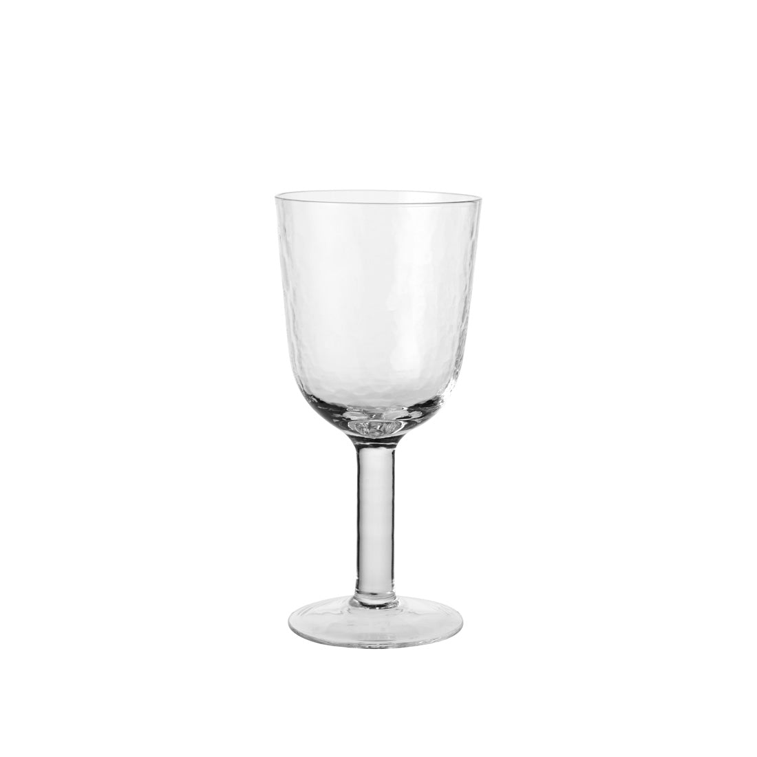 Hammered Red Wine Glass