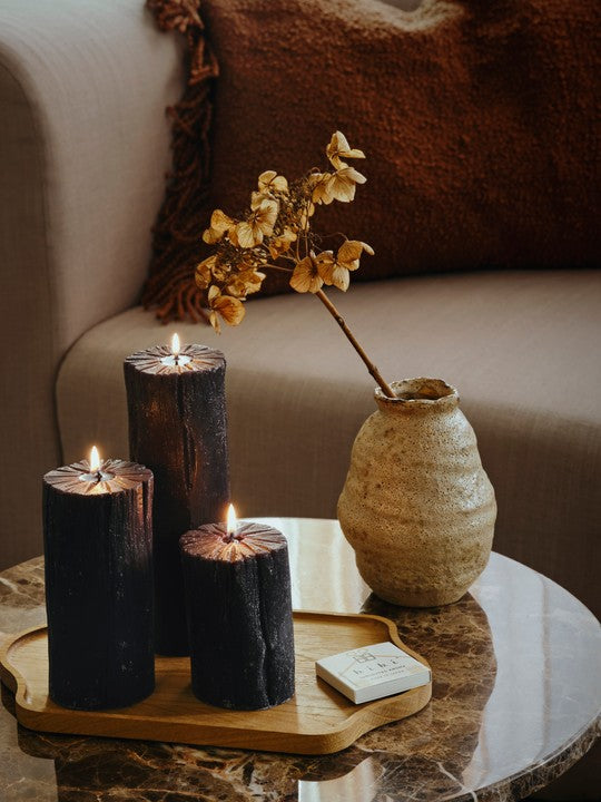 Coal Figure Candle 