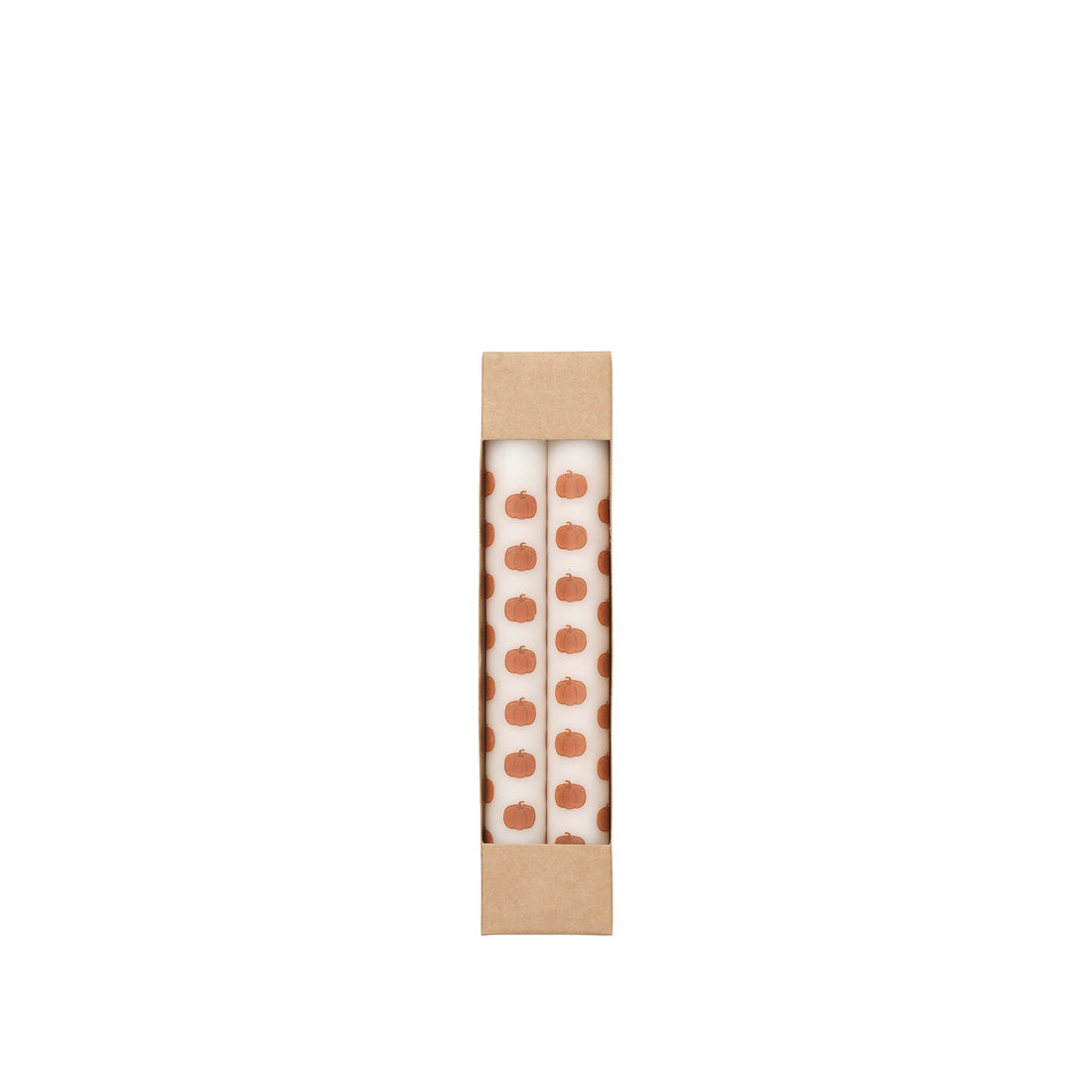 Pumpkin Taper Candle with Print