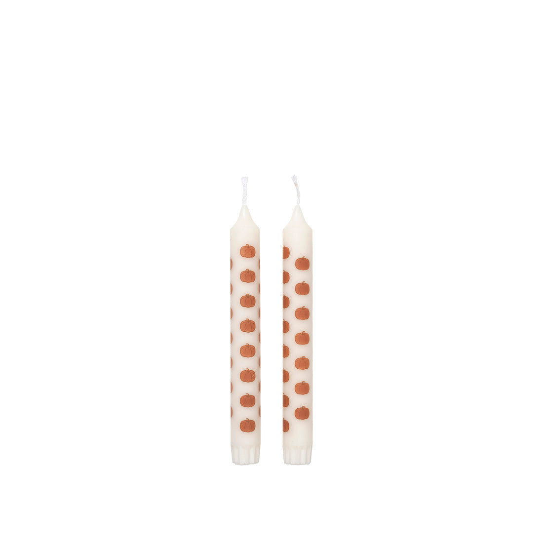 Pumpkin Taper Candle with Print