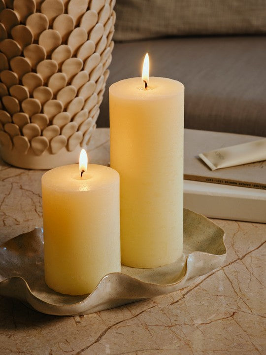 Rustic Pillar Candle