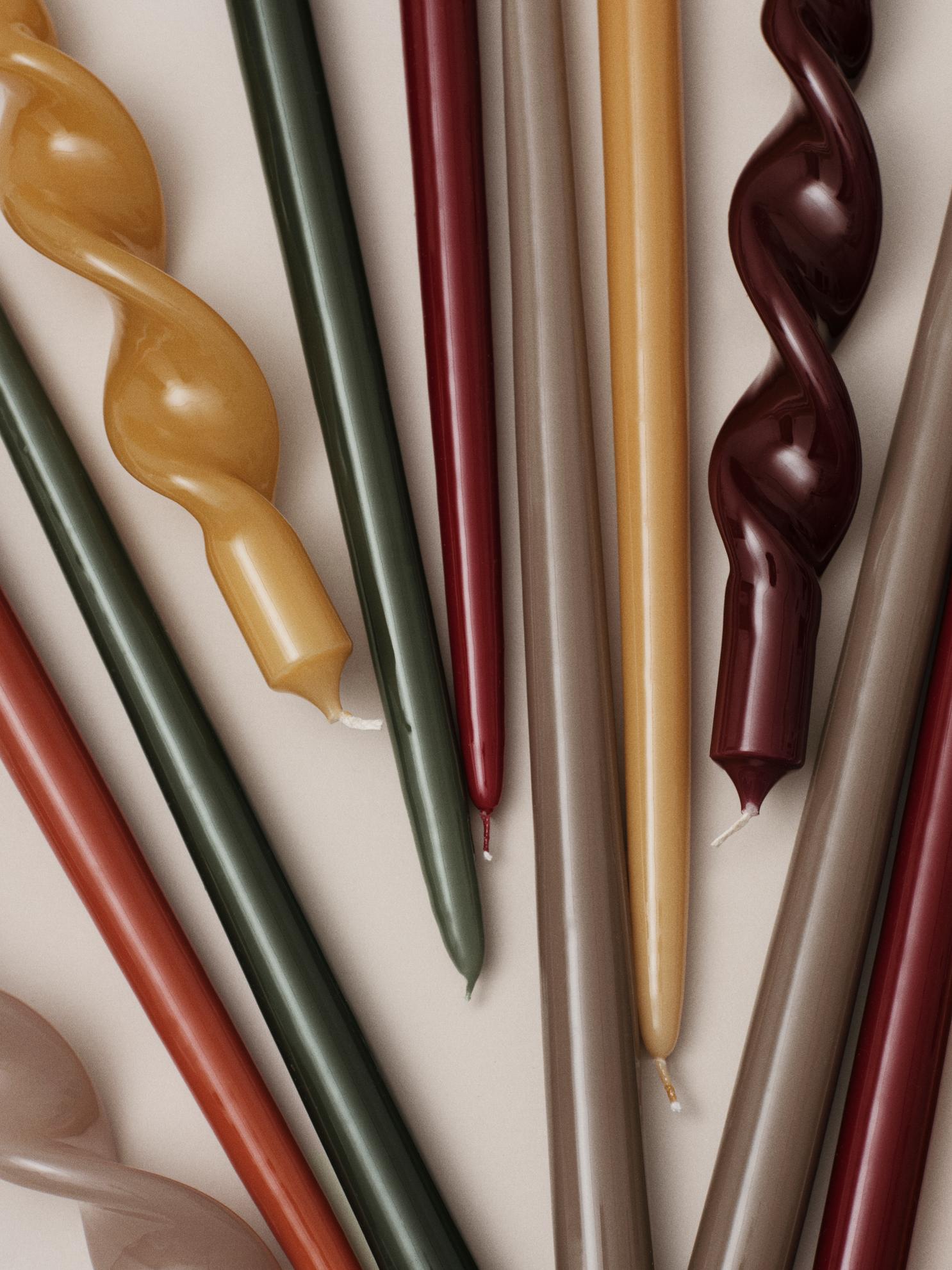 Smooth Glossy Taper Candle