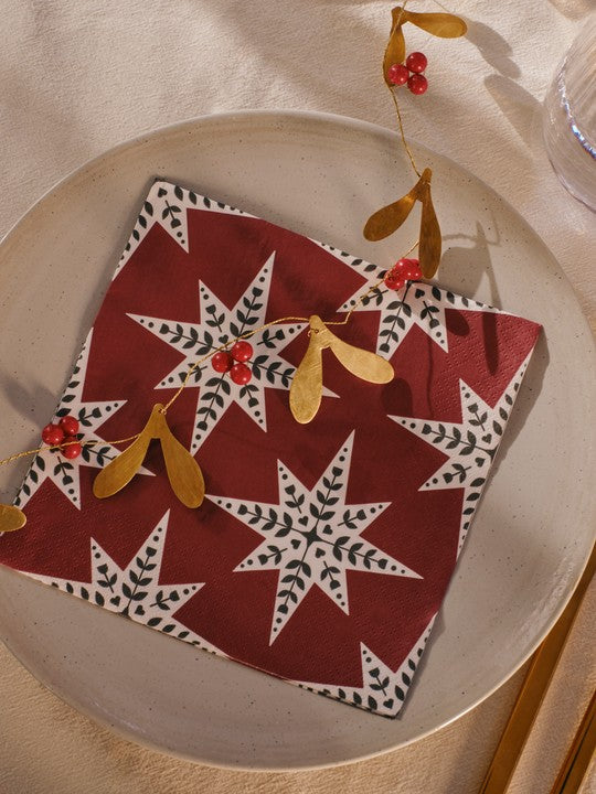 Saga Papierserviette Star
