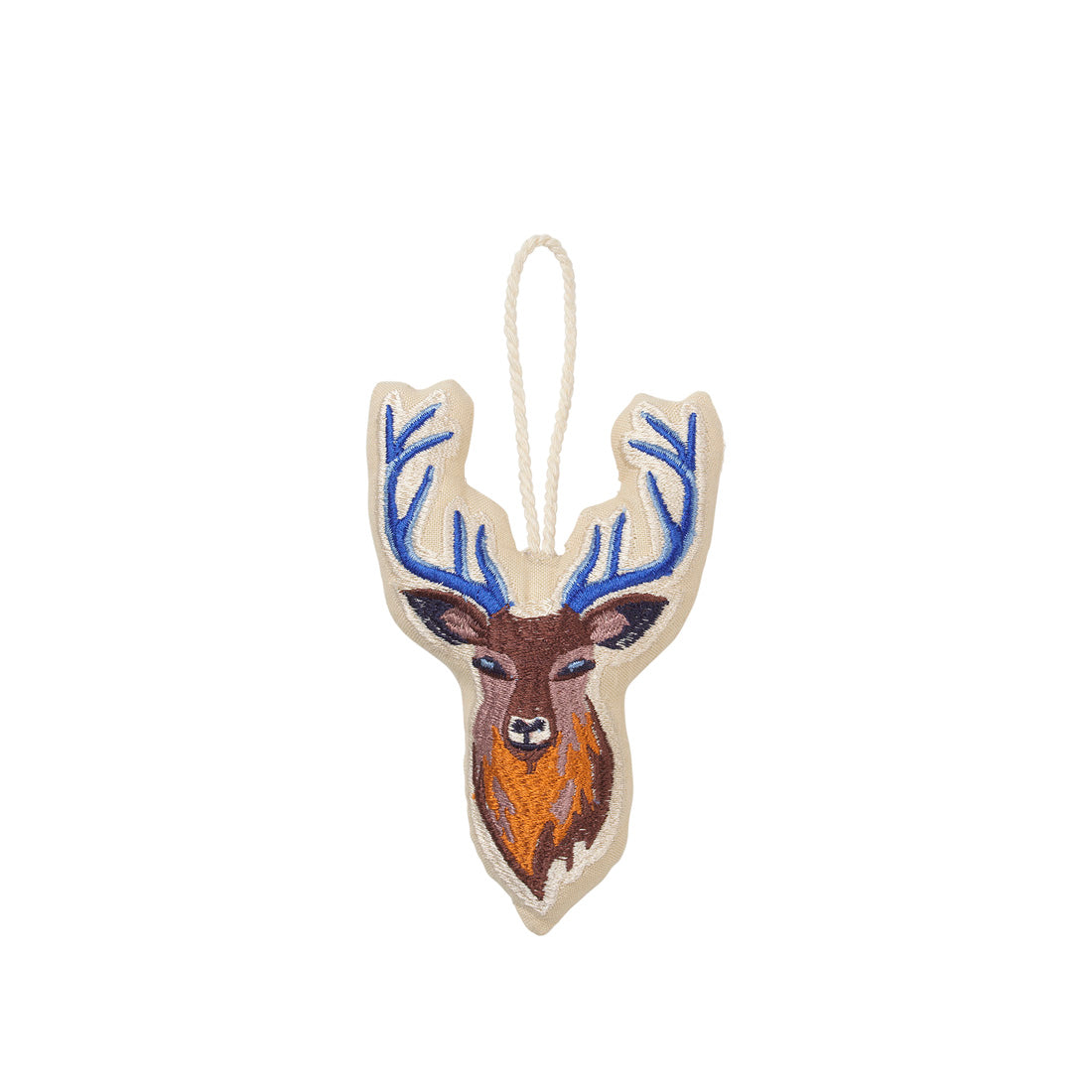 Reindeer Embroidered Ornament 