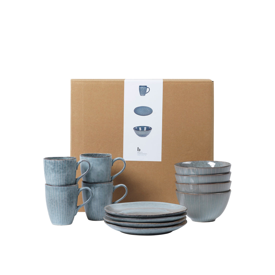 Nordic Sea Set de vaisselle pour quatre