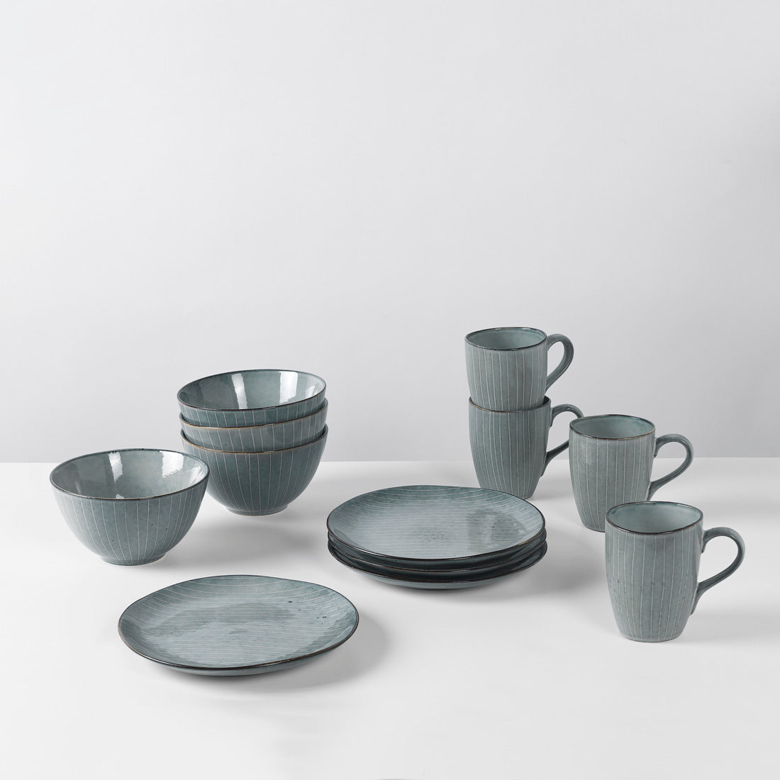 Nordic Sea Set de vaisselle pour quatre