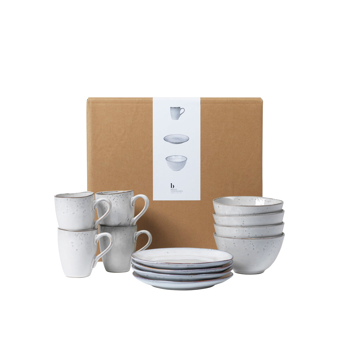 Nordic Sand Breakfast Set for Four