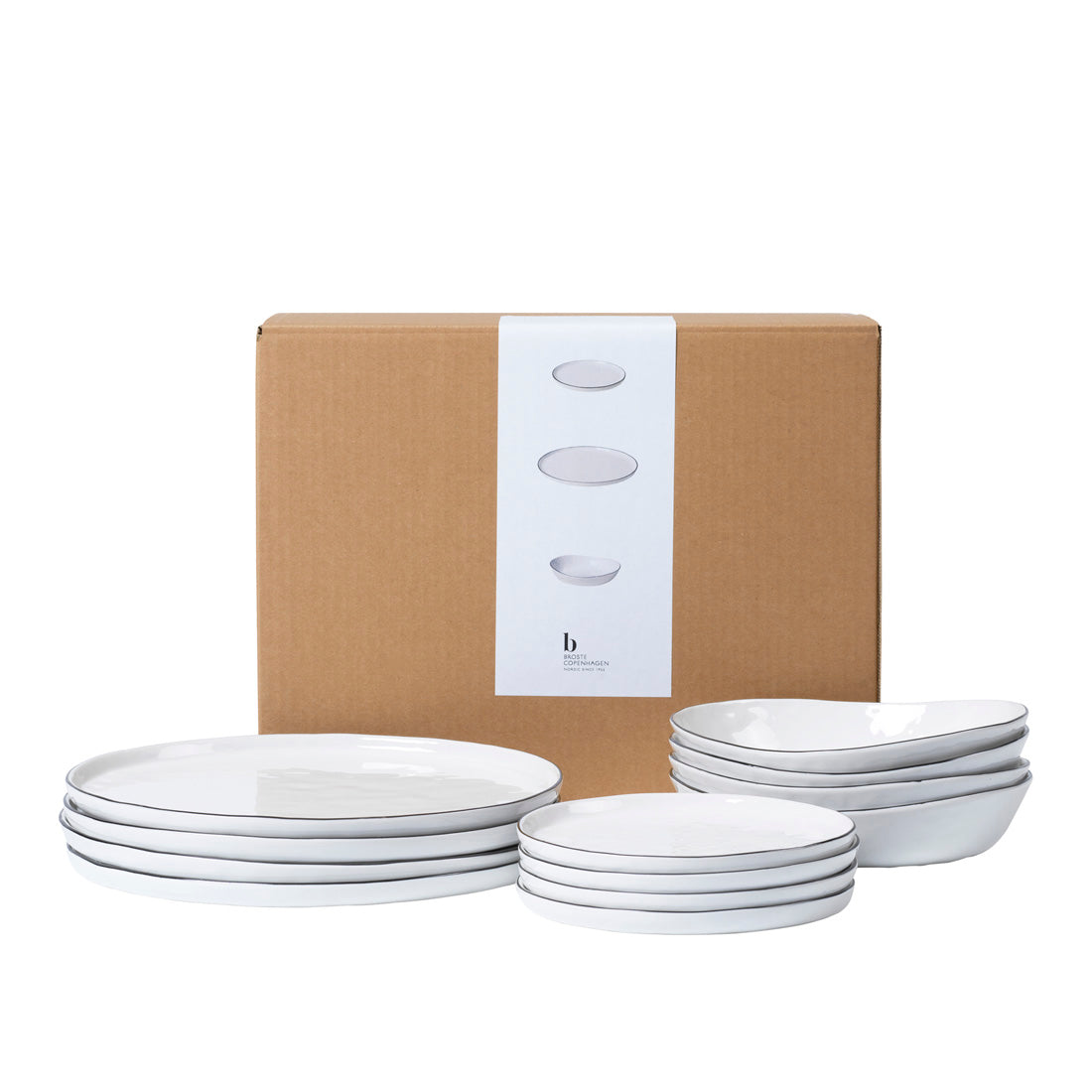 Salt Set de vaisselle pour quatre