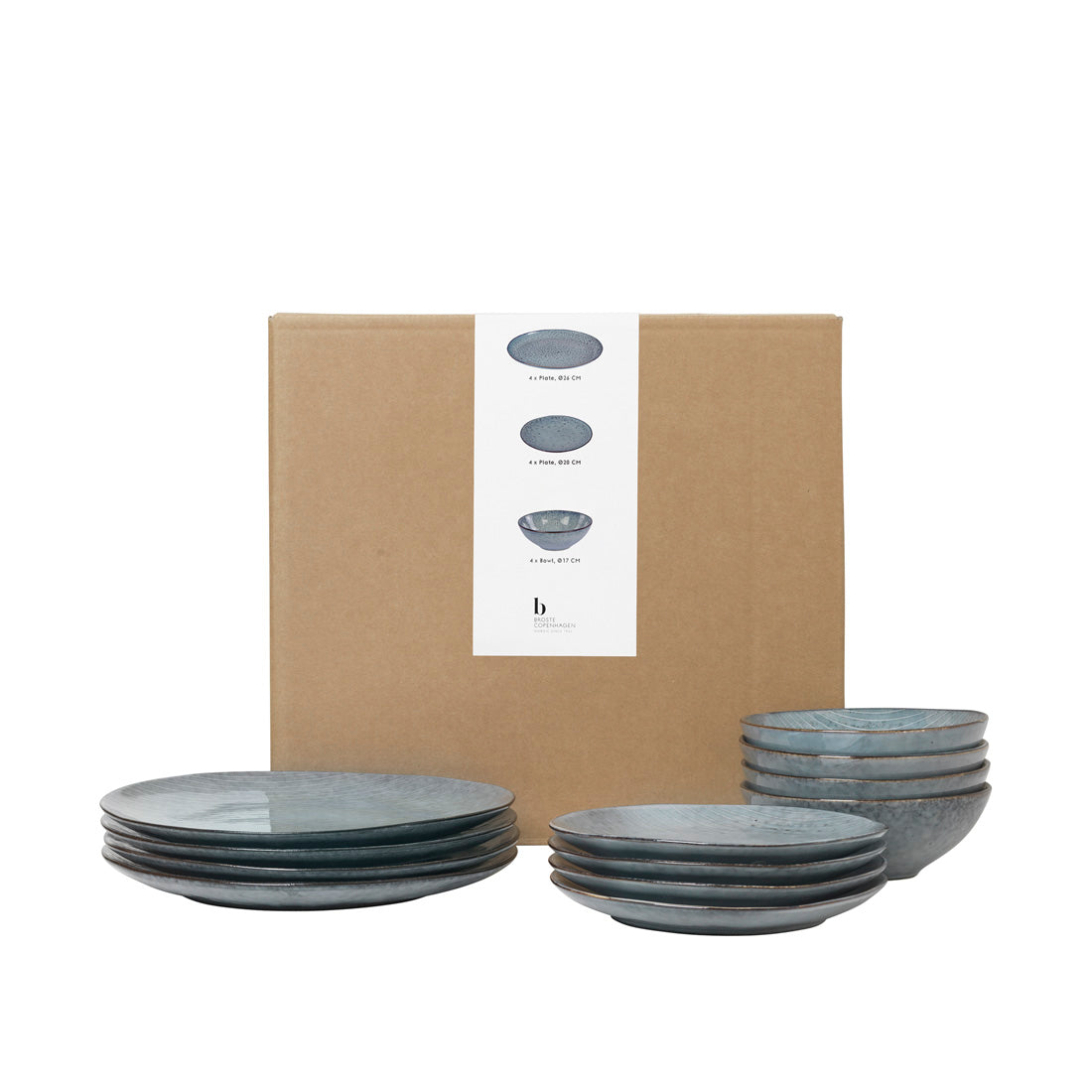 Nordic Sea Dinner Set for Four