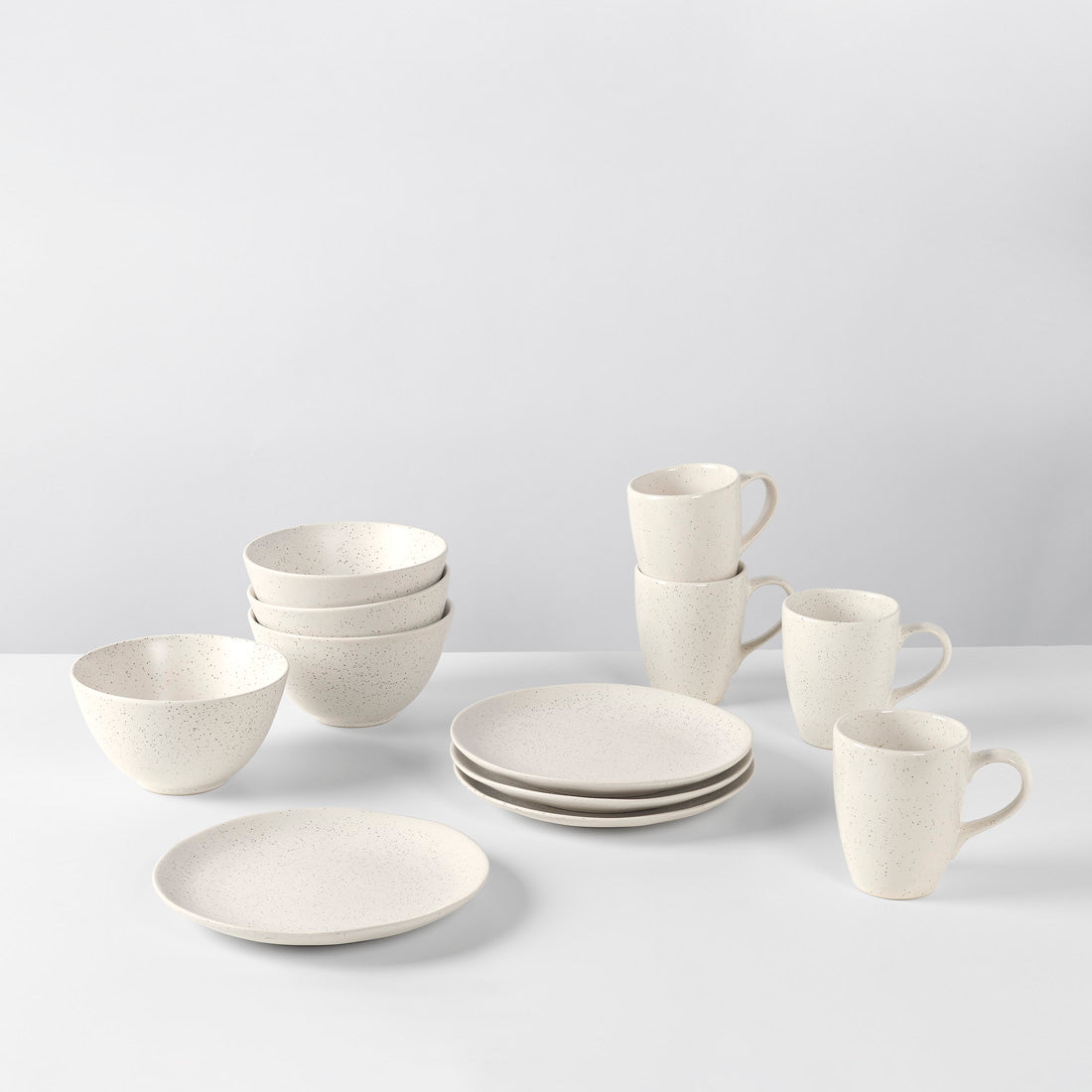 Nordic Vanilla Set de vaisselle pour quatre