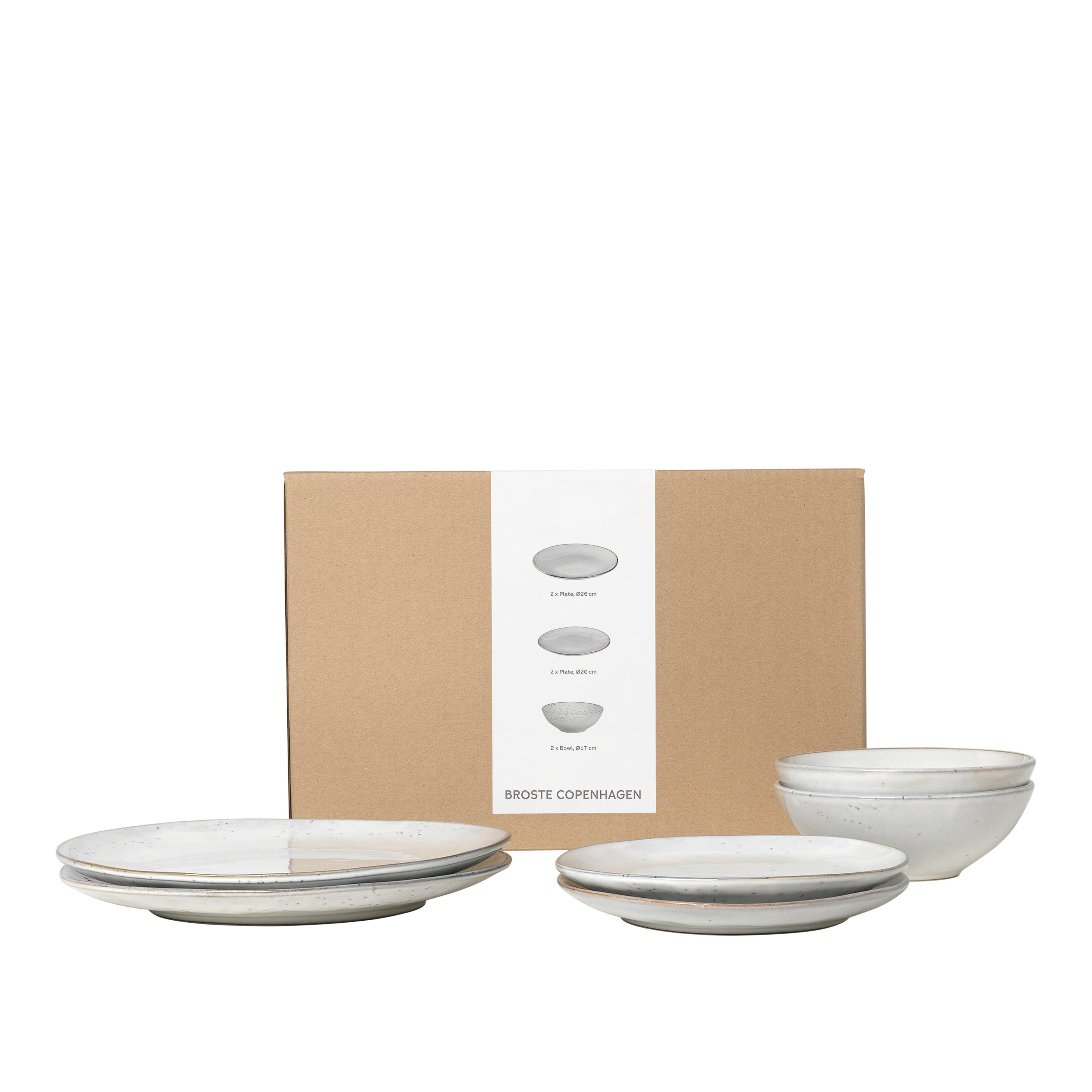 Nordic Sand Dinner Set for Two