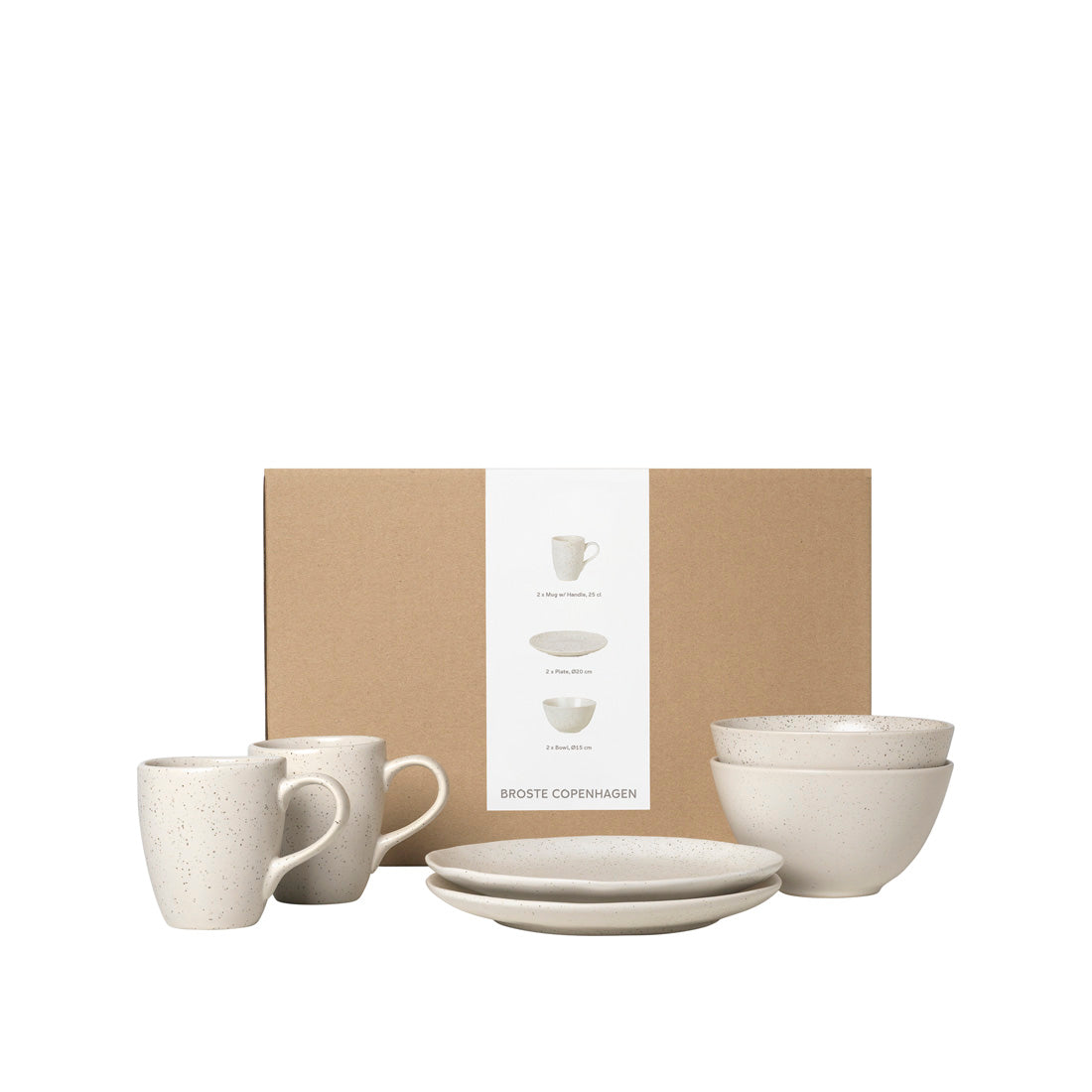 Nordic Vanilla Set de vaisselle pour deux
