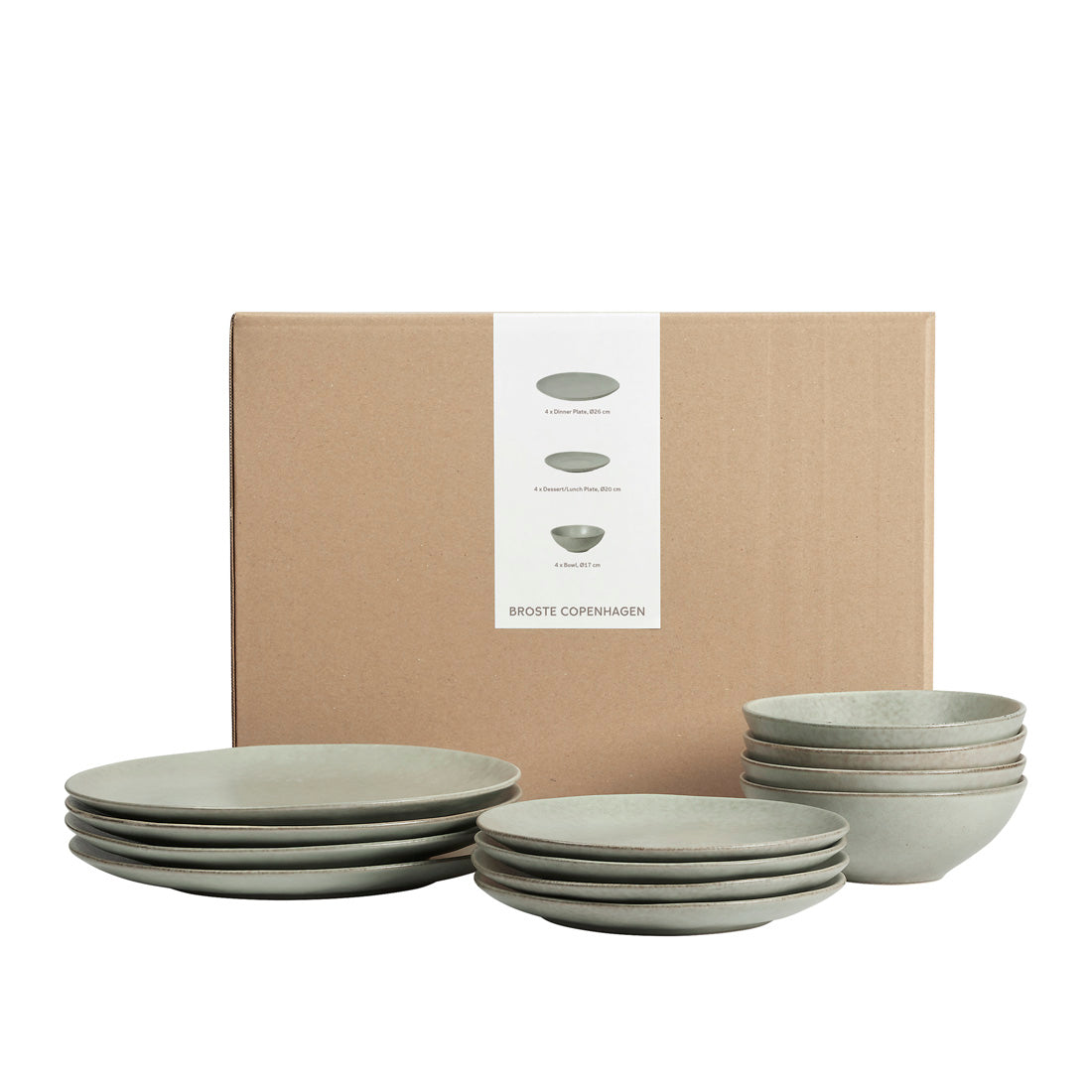 Nordic Marsh Dinner Set for Four