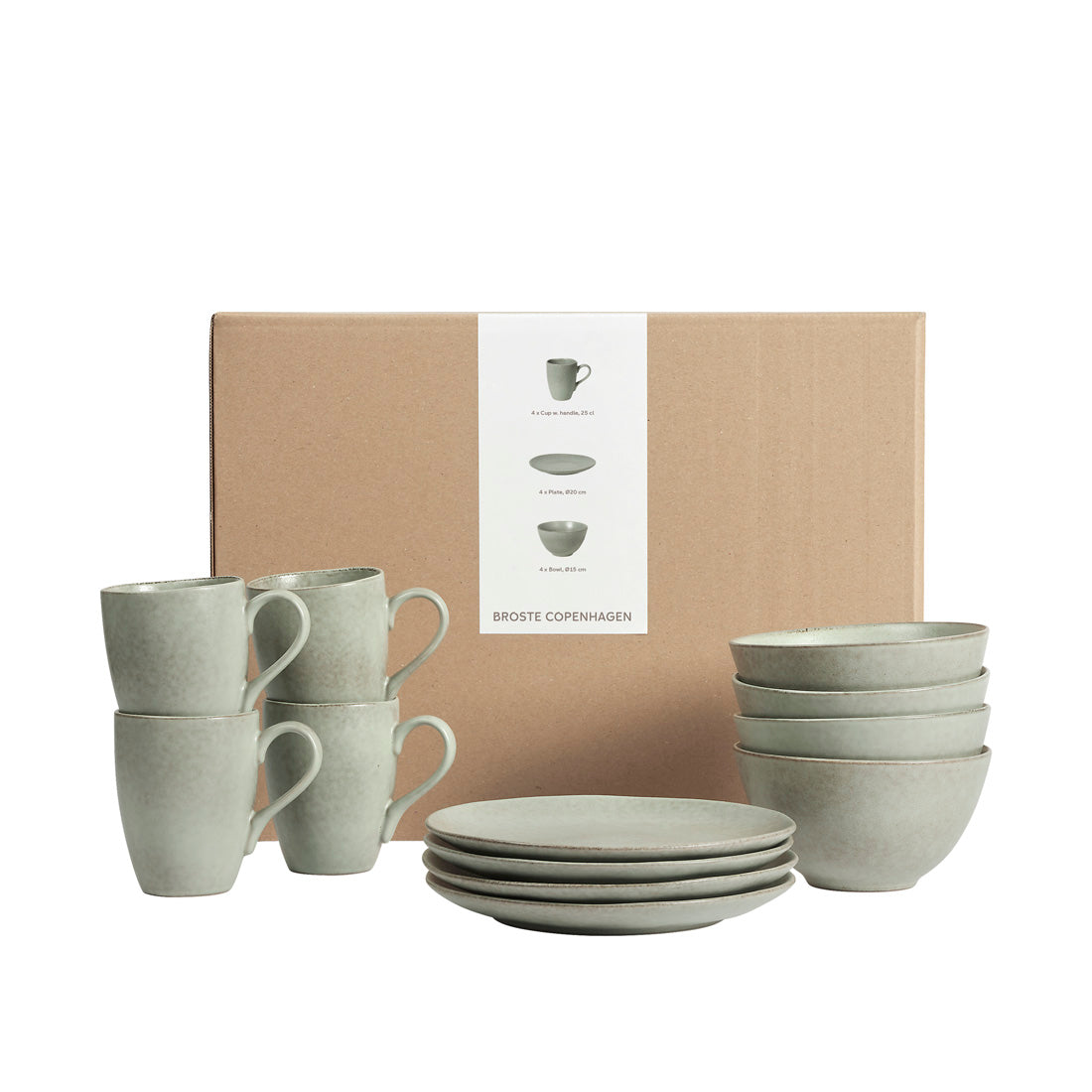 Nordic Marsh Set de vaisselle pour quatre