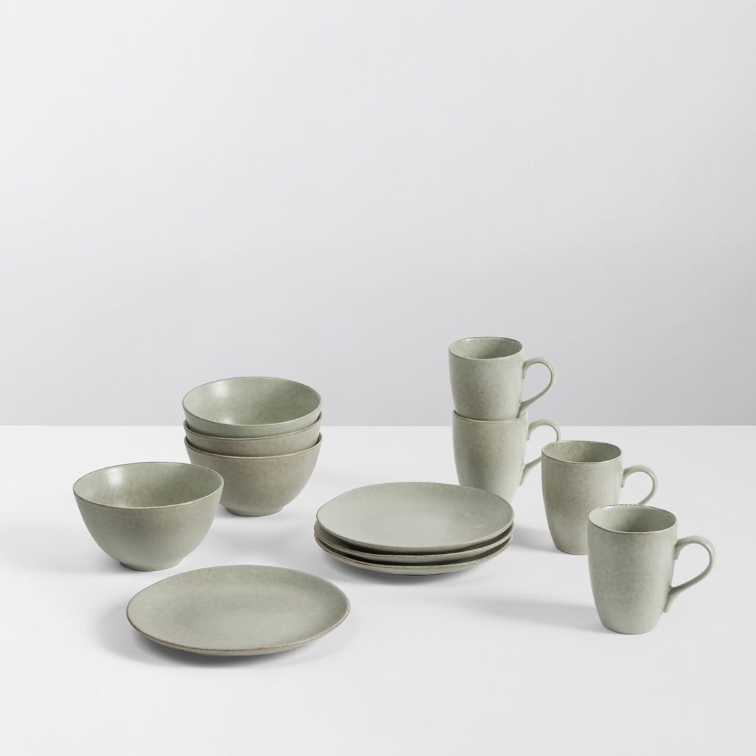 Nordic Marsh Set de vaisselle pour quatre