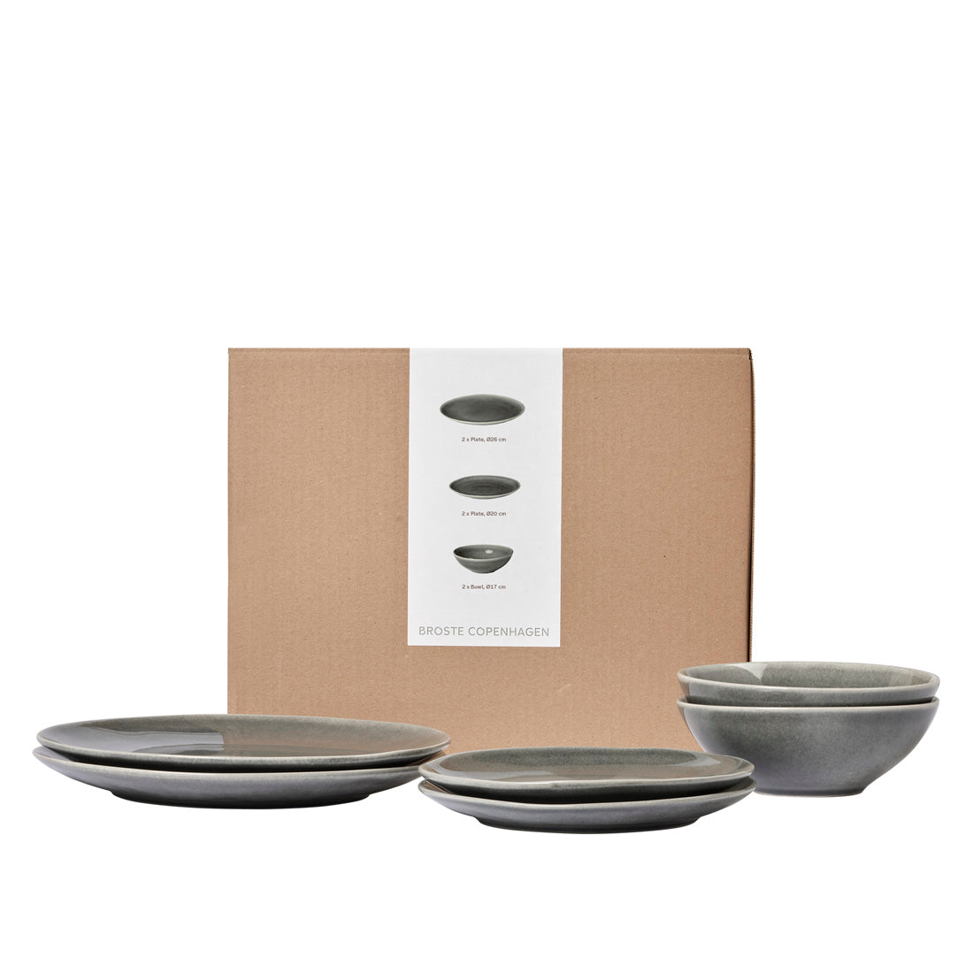 Nordic Rain Dinner Set for Two
